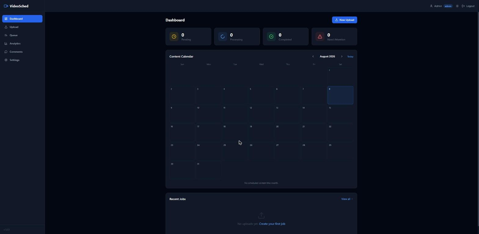 Video Scheduler screenshot